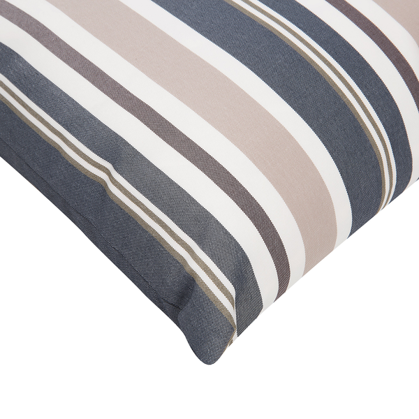 Gartenkissen 2er Set KASTOS Streifenmuster 40 x 70 cm Taupe