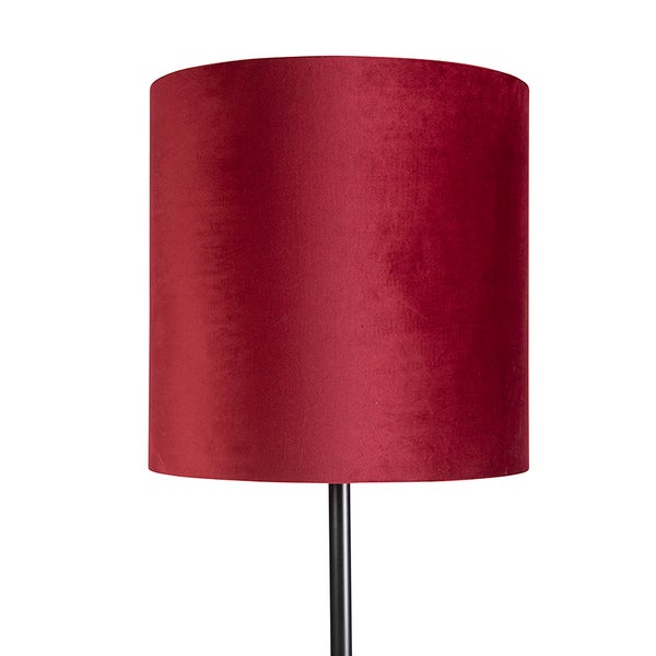 Stehlampe mit Stoffschirm