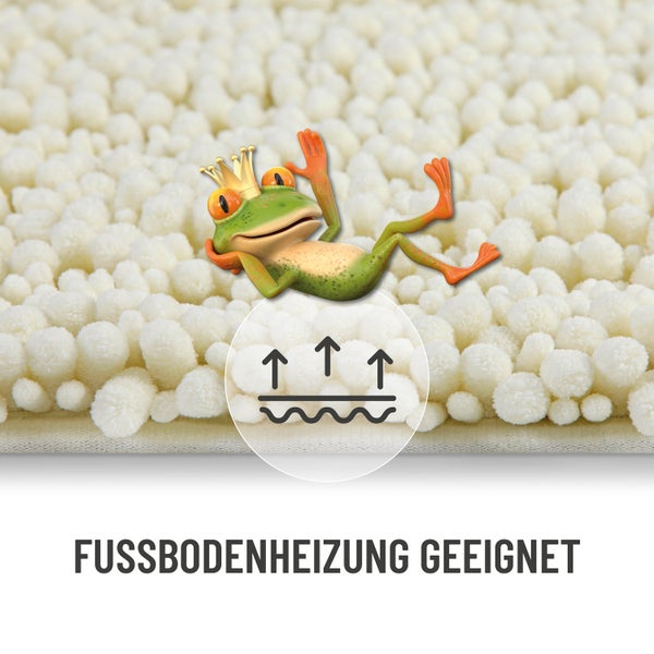Badematte geeignet für Fußbodenheizung