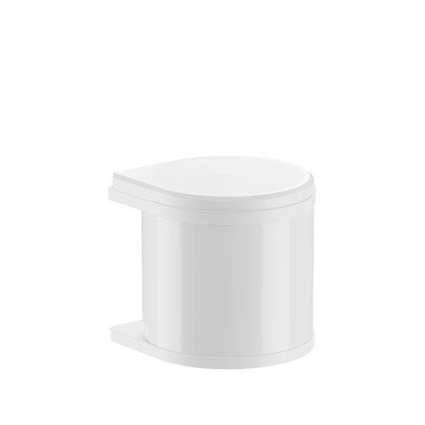 Weißer Bewegungsmelder zur Wandmontage aus Kunststoff.