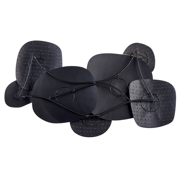 Wanddekoration aus Metall mit geometrischen Formen