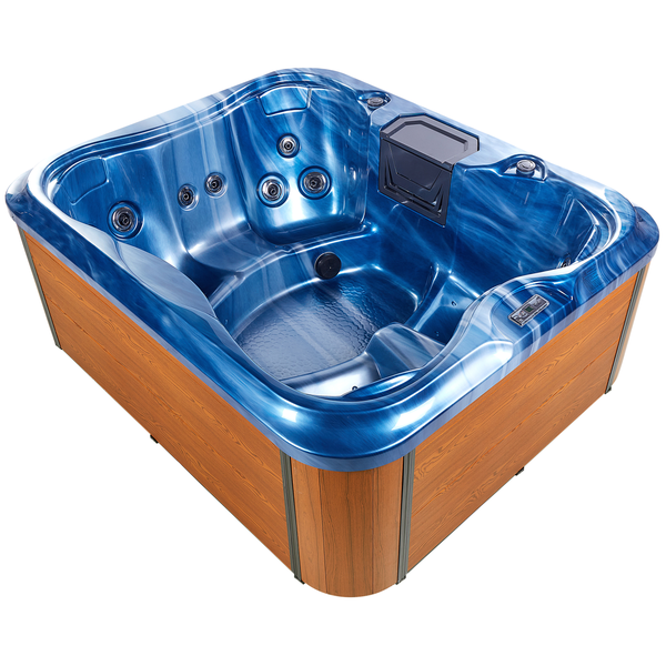 Outdoor Whirlwanne mit LED ARCELIA Blau