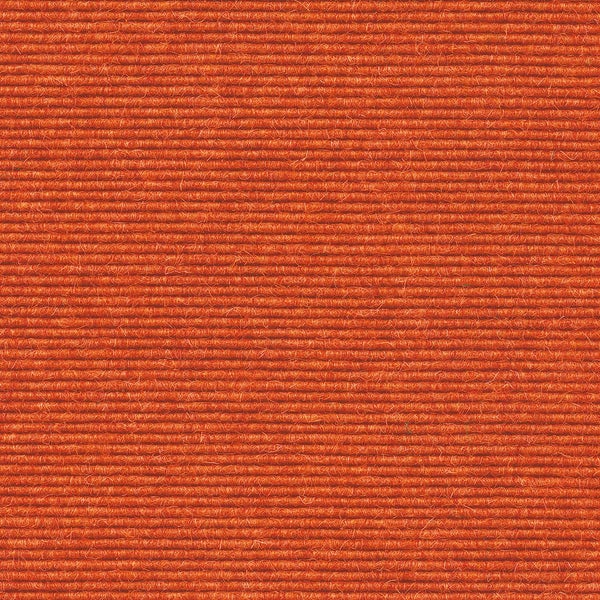 Nadelfilz-Bodenbelag mit Rips-Struktur in Orange, Meterware.