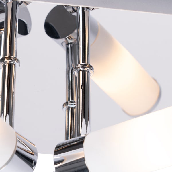 Moderne Badezimmer-Deckenleuchte Chrom 4-flammig IP44 - Bath