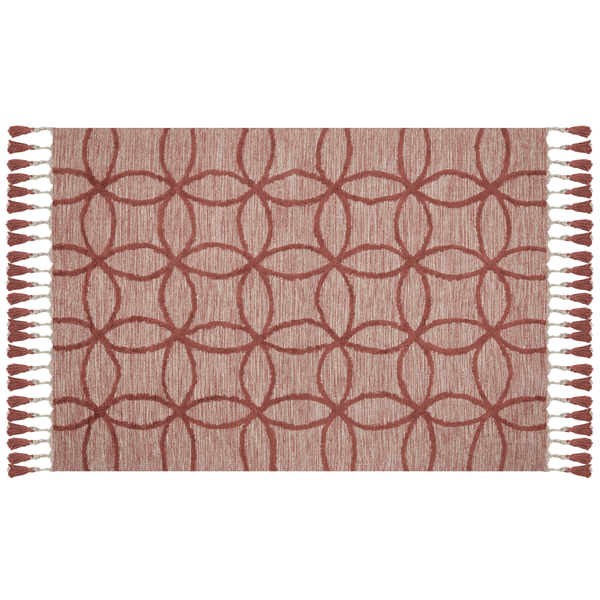 Teppich KIRSEHIR Rot 160 x 230 cm Baumwolle