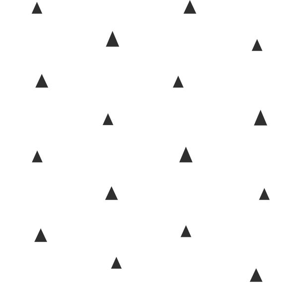 Origin Wallcoverings Tapete grafische Dreiecke Schwarz-Weiß - 53 cm x 10.05 m - 347681
