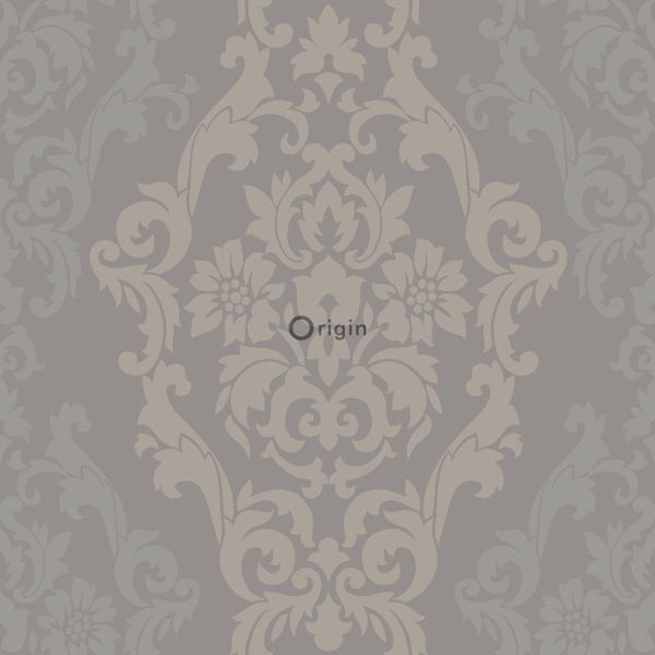 Origin Wallcoverings Tapete Ornamente Taupe und Bronze - 53 cm x 10.05 m - 346212