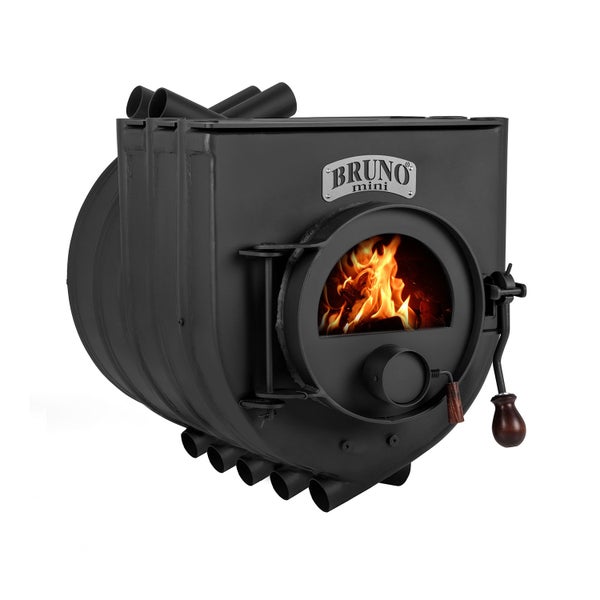 Bruno Mini Holzofen mit Flammen