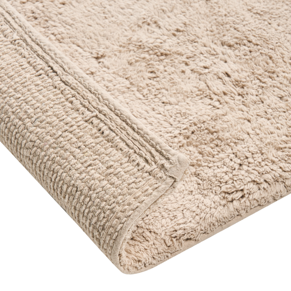 Beige Badematte mit Bordüre