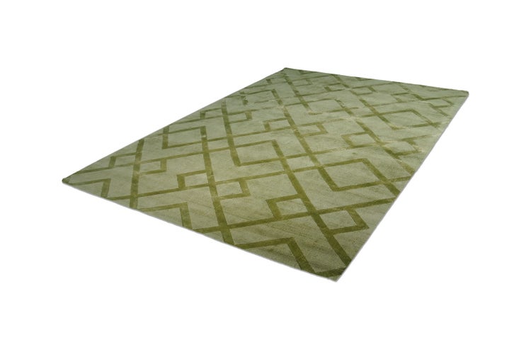 Kurzflor Teppich Acasia Edelgrün Modern 200 x 290 cm