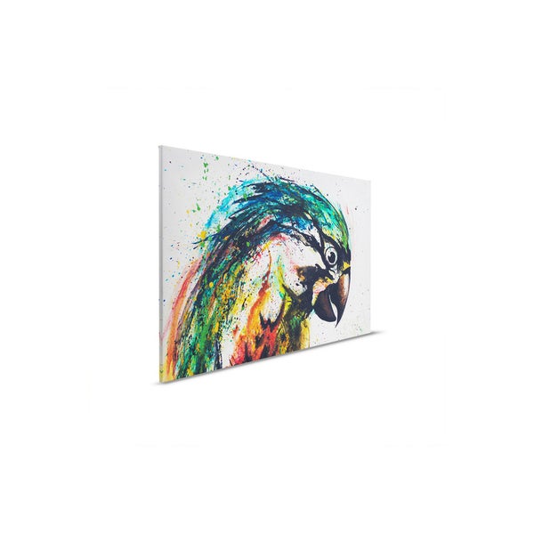 Gemälde eines Papageis auf Leinwand