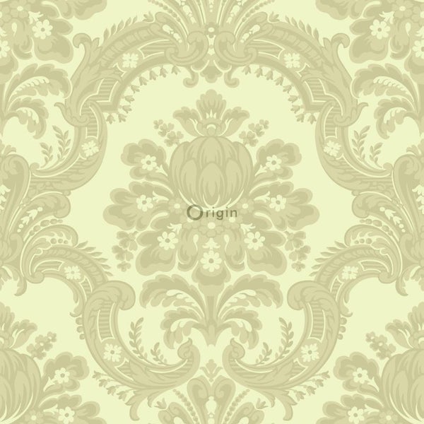 Origin Wallcoverings Tapete Ornamente Hellgrün - 53 cm x 10.05 m - 346525