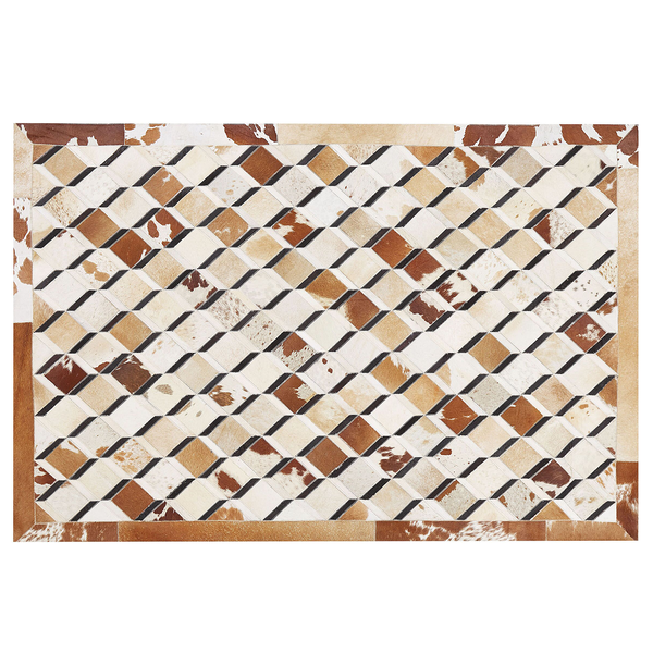 Teppich SERINOVA Braun 160 x 230 cm Echtleder