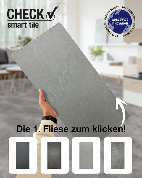Smart Tile zum Klicken im Design mit Steinoptik