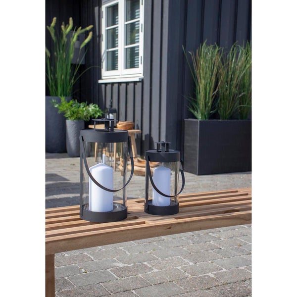 Bondi Lampe Laterne Satz von 2 schwarz. 15 X 15 X 32 cm
