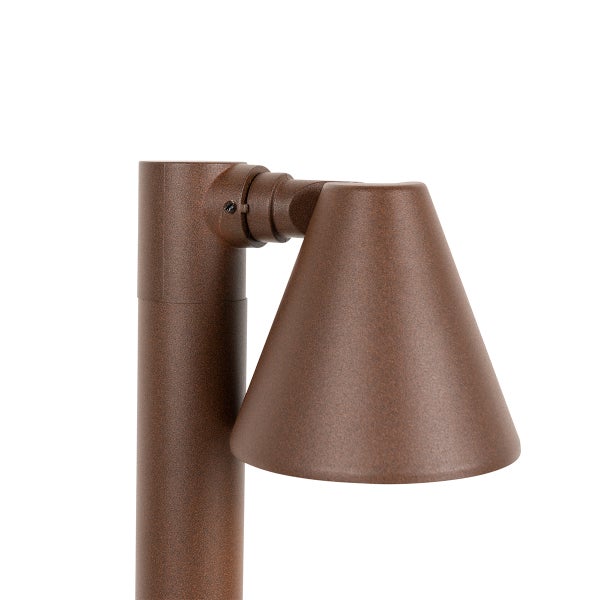 Moderner Außenpfosten rostbraun 60 cm IP44 verstellbar - Ciara