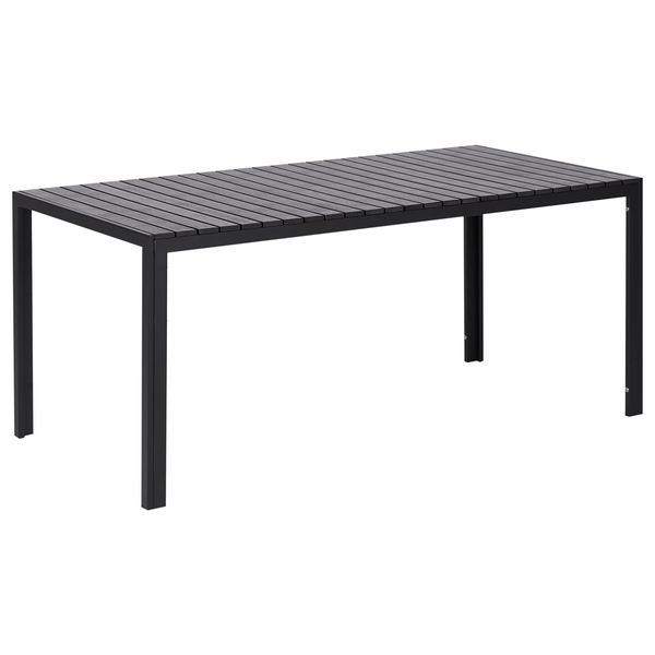 Gartenmöbel Set mit Bänken 6-Sitzer NARDO Schwarz