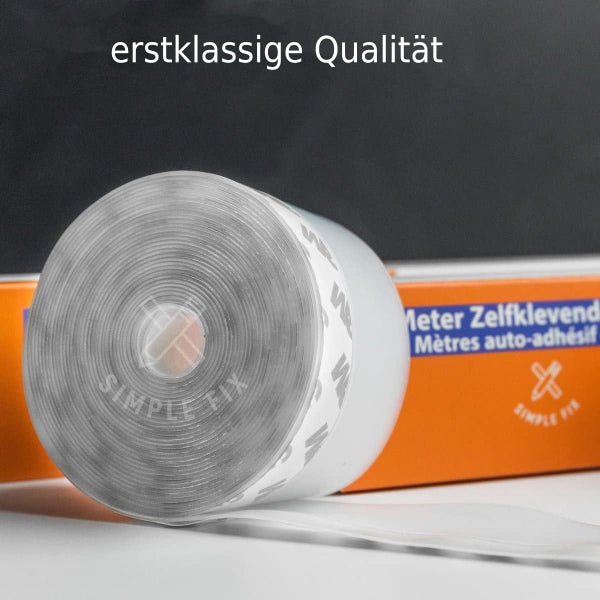 Simple Fix Zugluftstopper für Türen - 500 cm x 2.5 cm - Türdichtung - Zugstopper Haustür und Fenster, Windstopper - Tür Dichtungsband Selbstklebend und Isolierend - Transparent