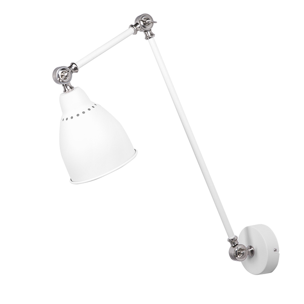 Wandlampe MISSISSIPPI verstellbar Metall Weiß