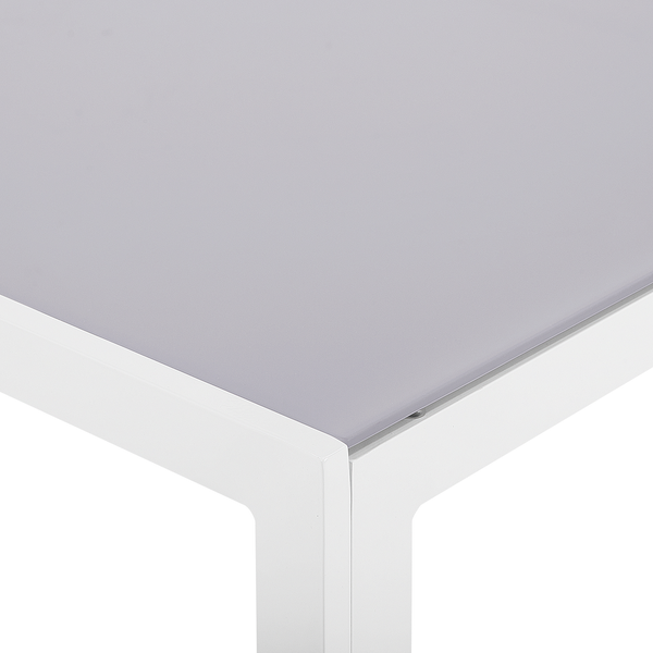 Gartentisch CATANIA 160 cm 91 cm Glas Grau