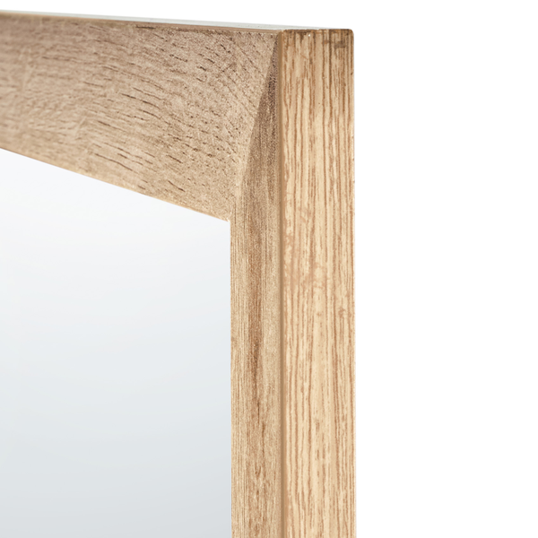 Wandspiegel heller Holzfarbton quadratisch 60 x 60 cm ROSELL