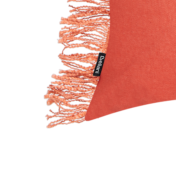 Dekokissen 2er Set MABA Baumwolle 50 x 35 cm Orange Ohne Muster