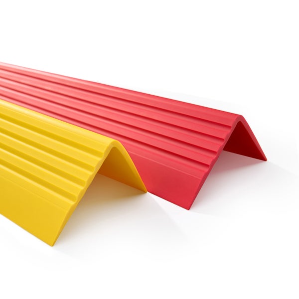 Gelber und roter Kantenschutzwinkel