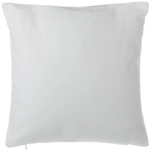 Dekokissen 2er Set CLEOME 45 x 45 cm Weiß Grau Blau Geometrisches Muster
