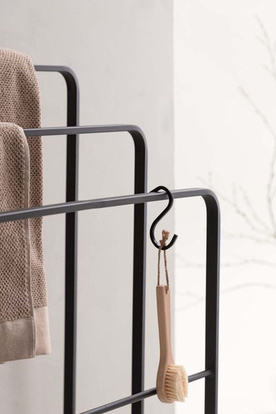 Drammen Wandgarderobe Handtuchhalter Stahl schwarz. 54 X 30 X 84 cm
