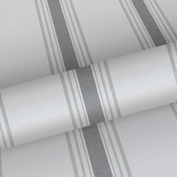 Sanders und Sanders Tapete Streifen Dunkelgrau - 53 cm x 10.05 m - 640667
