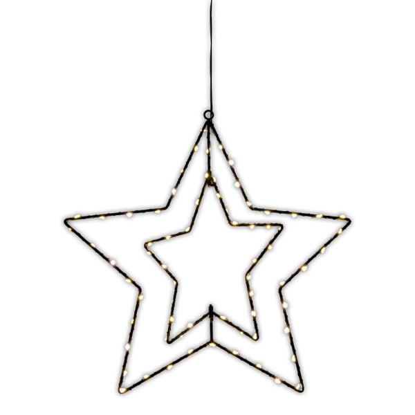 Dekostern mit Beleuchtung zum Aufhängen