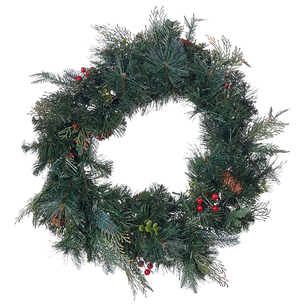 Weihnachtskranz LED ELBRUS Grün 60 cm