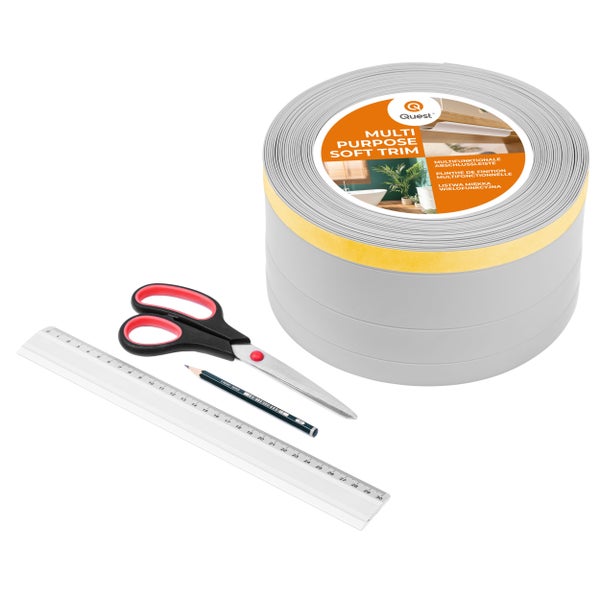 Quest Rolle Multifunktionsabschlussleiste mit Schere und Stift zur Montage