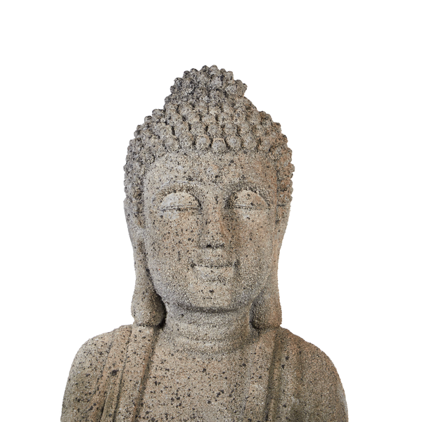 Dekofigur Buddha grau 41 cm VALLOIRE