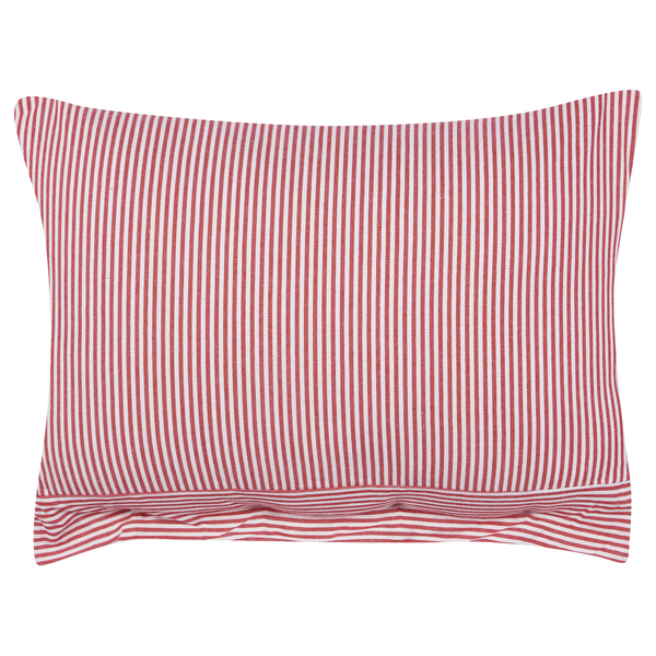 Dekokissen 2er Set AALITA Baumwolle 40 x 60 cm Rot Streifenmuster