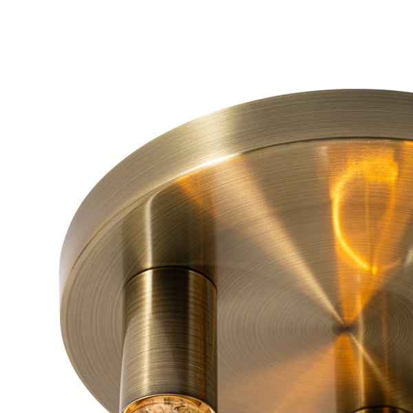 Moderne Deckenleuchte Bronze rund - Facil