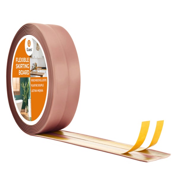 Quest flexible Weichsockelleiste auf Rolle zum Kleben