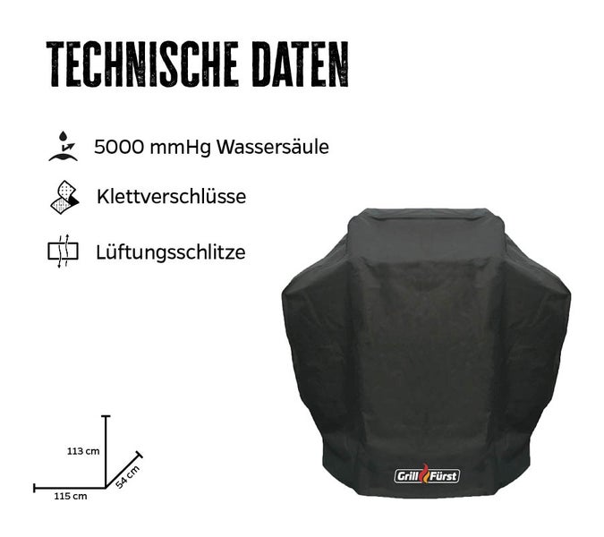 Grillfürst Abdeckhaube / Schutzhülle für Grillfürst G210 Gasgrill