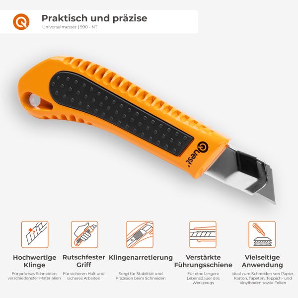 Universalmesser mit orangefarbenem Griff