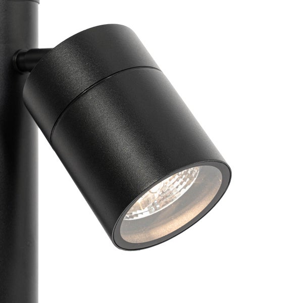Außenleuchte schwarz 45 cm AR70 verstellbar IP44 - Solo