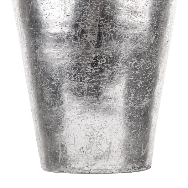 Dekovase LORCA Keramik 48 cm Silber