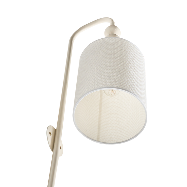 Wandleuchte mit Stoffschirm