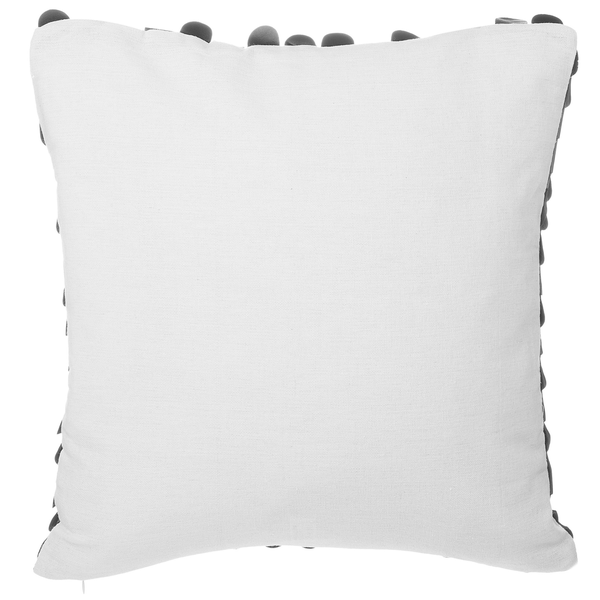 Dekokissen 2er Set LOBELIA Kunstleder 45 x 45 cm Schwarz Ohne Muster