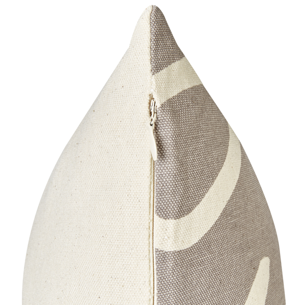 Dekokissen 2er Set TELOPEA Baumwolle 45 x 45 cm Grau Mit Aufschrift