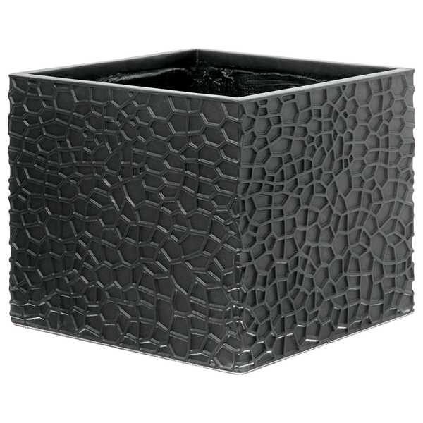 Quadratischer Pflanzkübel mit Muster