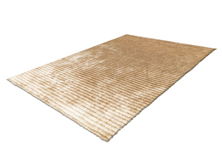 Hochflor Teppich Rumi Beige Klassisch, Uni 120 x 180 cm