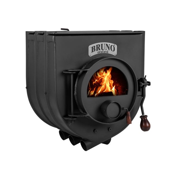 Bruno Mini Holzofen mit Flammen