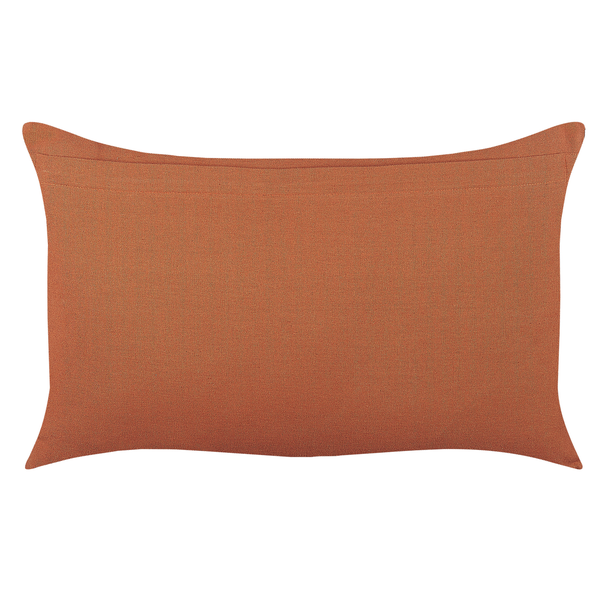 Dekokissen 2er Set ALBIUM Baumwolle 55 x 35 cm Orange ZickZack-Muster