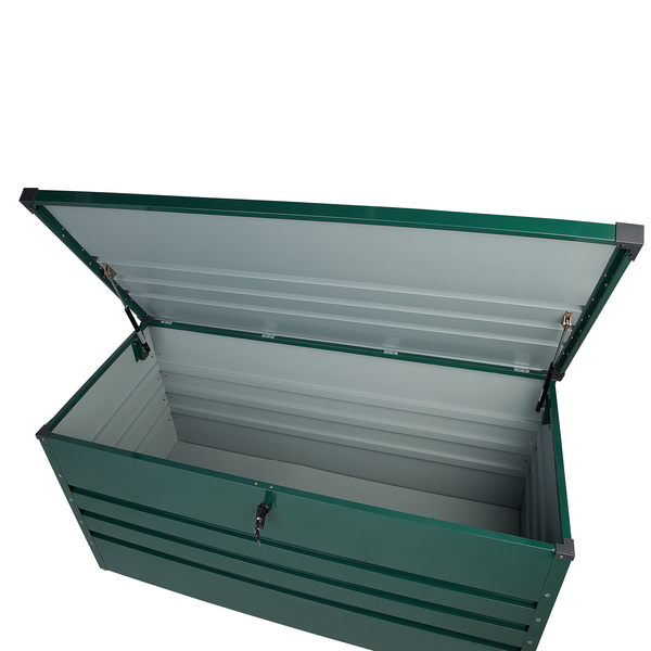 Aufbewahrungsbox CEBROSA Metall 132 cm 62 cm Dunkelgrün