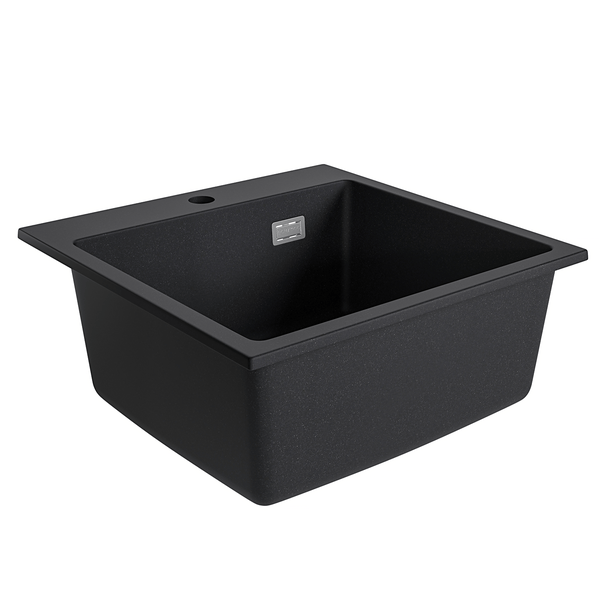 Einbau-Küchenspüle aus Granitverbundstoff mit einem Becken und einem Hahnloch